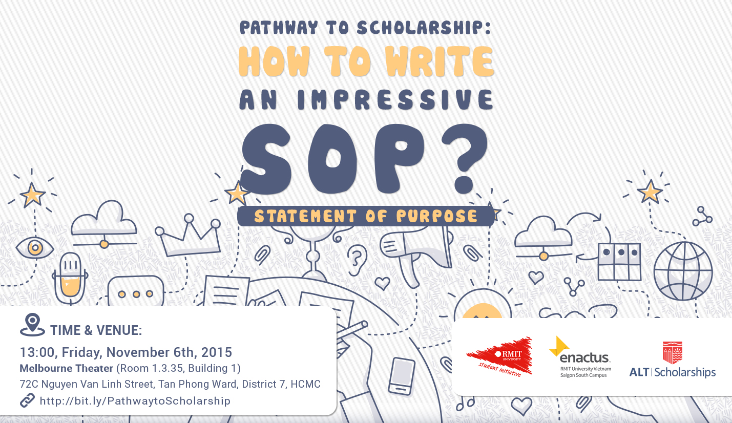 Hội thảo ALT - RMIT “ Pathway to scholarships : How To Write An Impressive SOP ( Statement of Purpose ) ?”