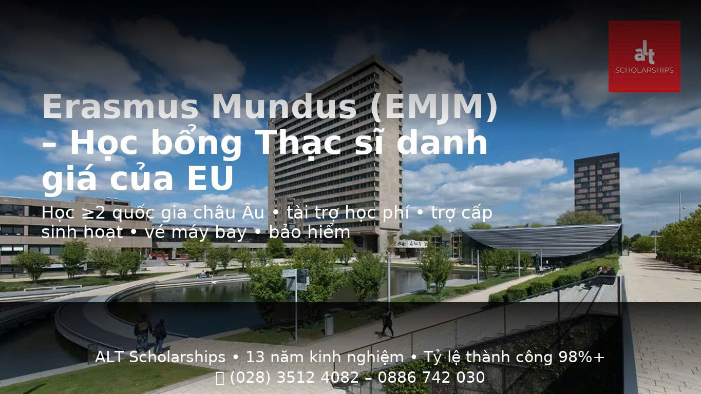 Erasmus Mundus (EMJM) cho sinh viên Việt Nam: Playbook A–Z
