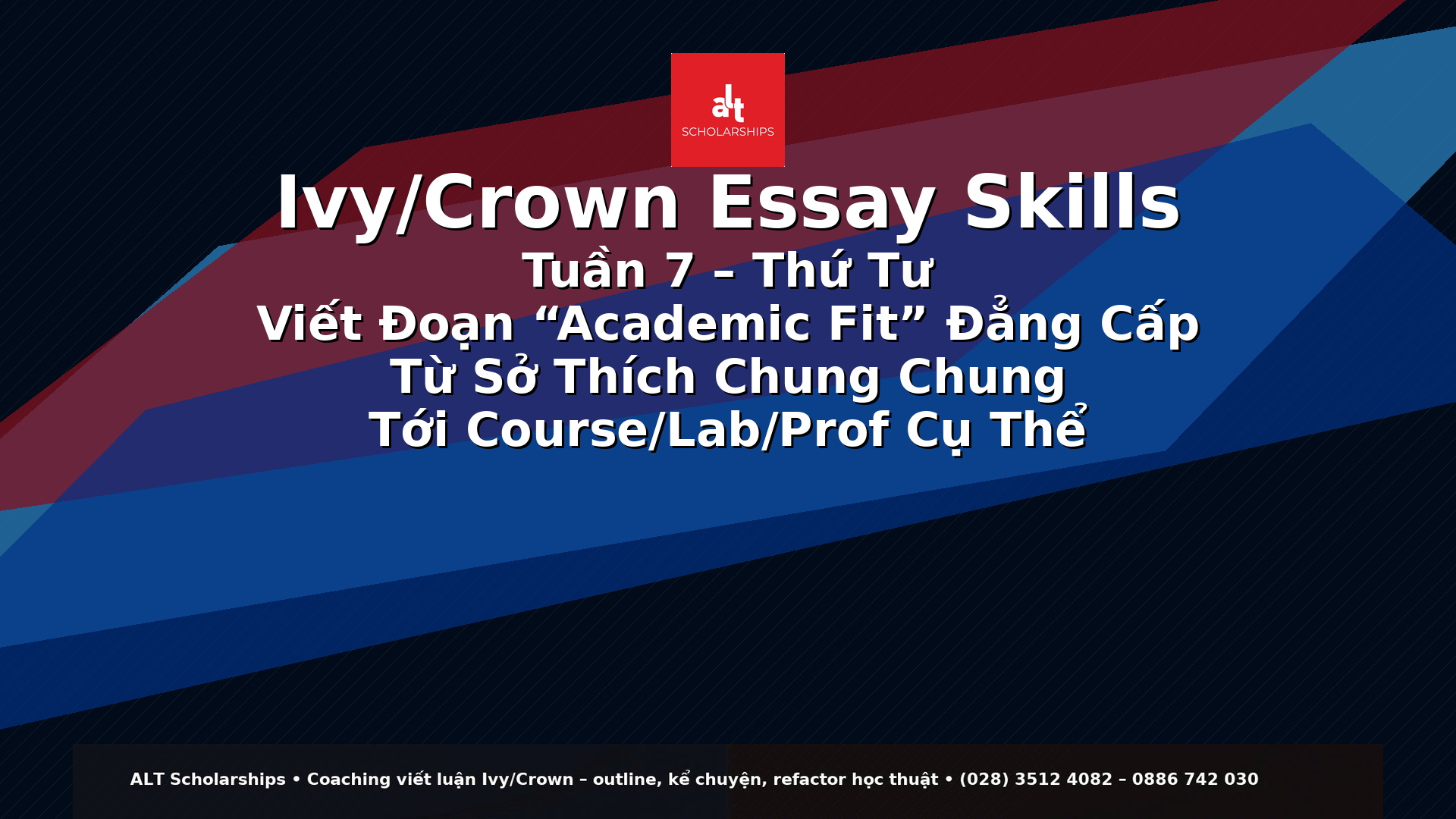 Viết Đoạn “Academic Fit” Đẳng Cấp: Từ Sở Thích Chung Chung Tới Course/Lab/Prof Cụ Thể (Kèm Câu Mẫu EN & Quy Trình Tra Cứu 45 Phút)