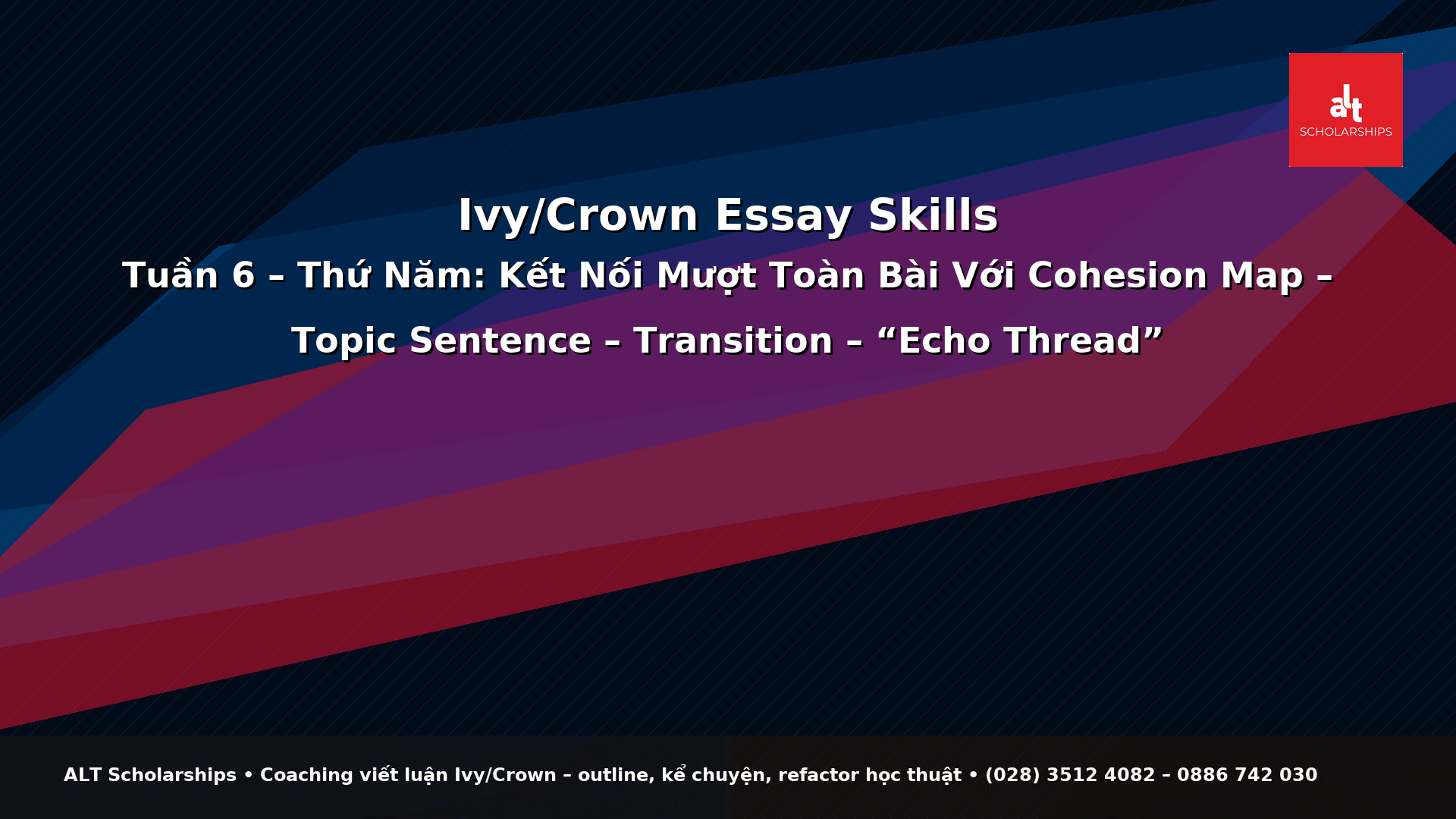 Kết Nối Mượt Toàn Bài: Cohesion Map, Topic Sentence, Transition Và “Echo Thread” Để Thân Bài Mạch Lạc