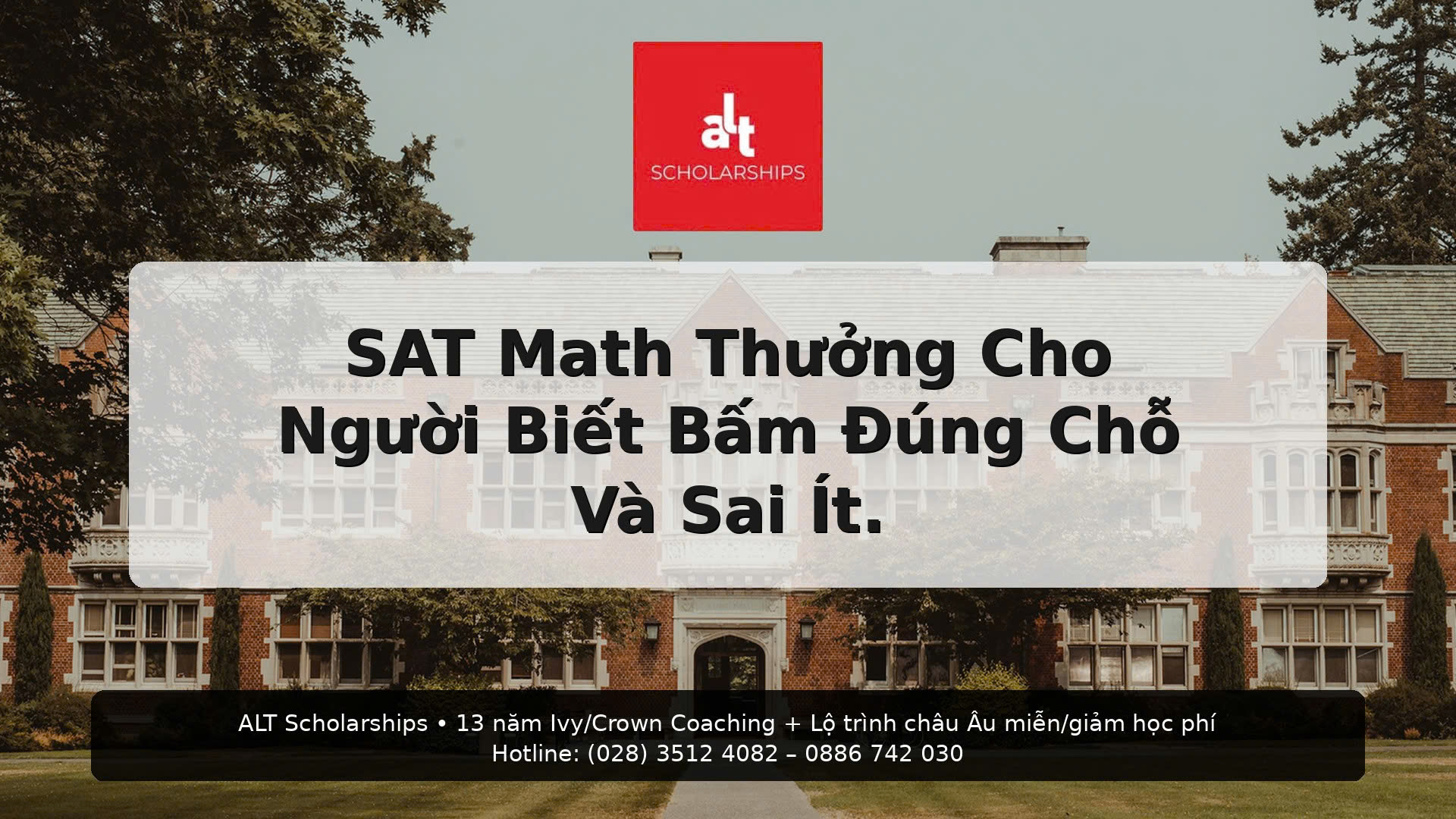 (Thứ Năm | SAT/ACT)  Digital SAT Math: Bạn không “yếu Toán” — bạn đang thua vì làm bài kiểu HSG (và bỏ phí Desmos)