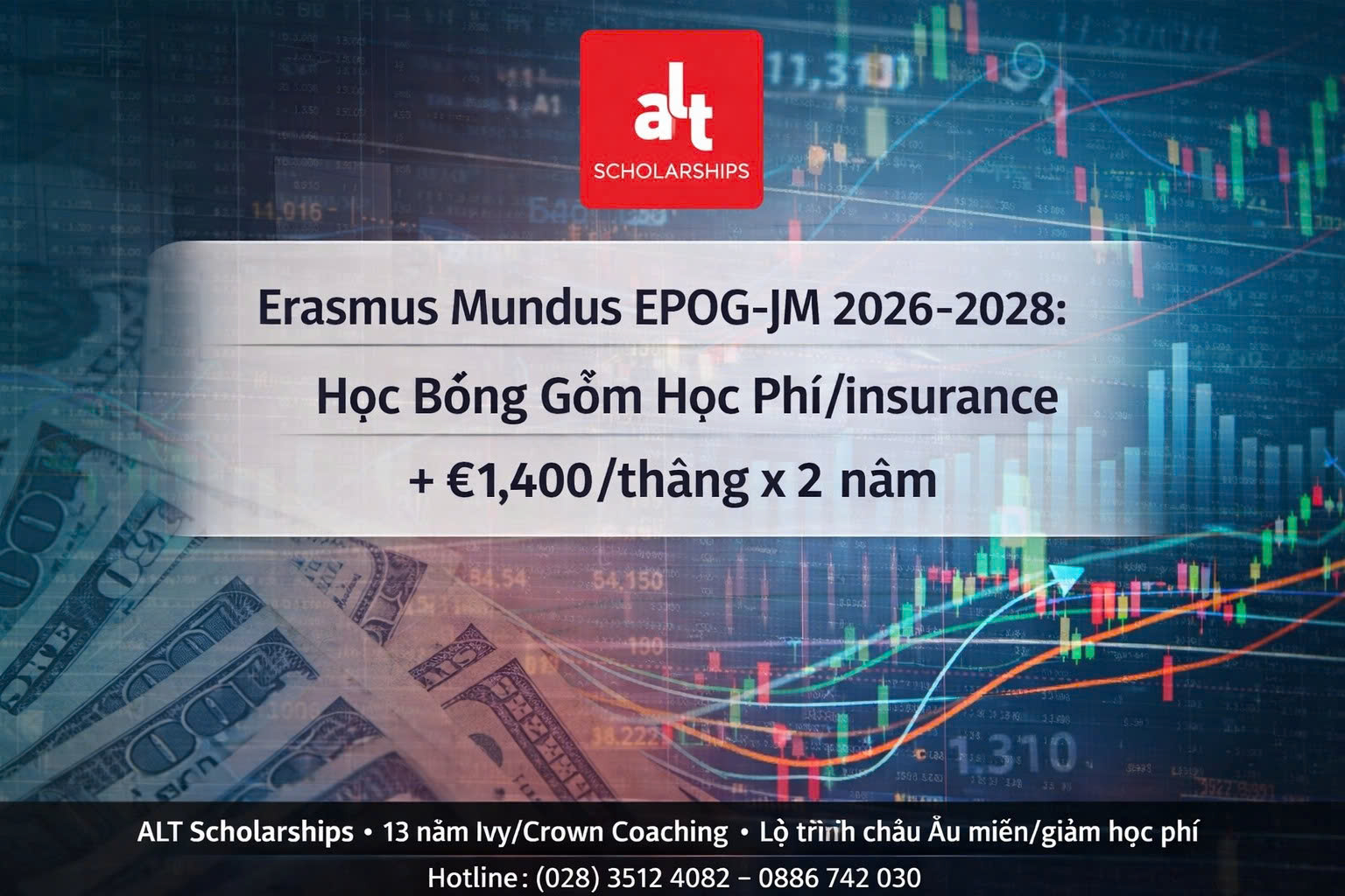 Erasmus Mundus EPOG-JM 2026–2028 (Economic Policies For The Global Bifurcation): Học Bổng Cover Học Phí/Insurance + €1,400/Tháng X 2 Năm — Chọn Major/Minor Để Đi Học Nhiều Nước, Semester 3 “Hub” Tại Paris
