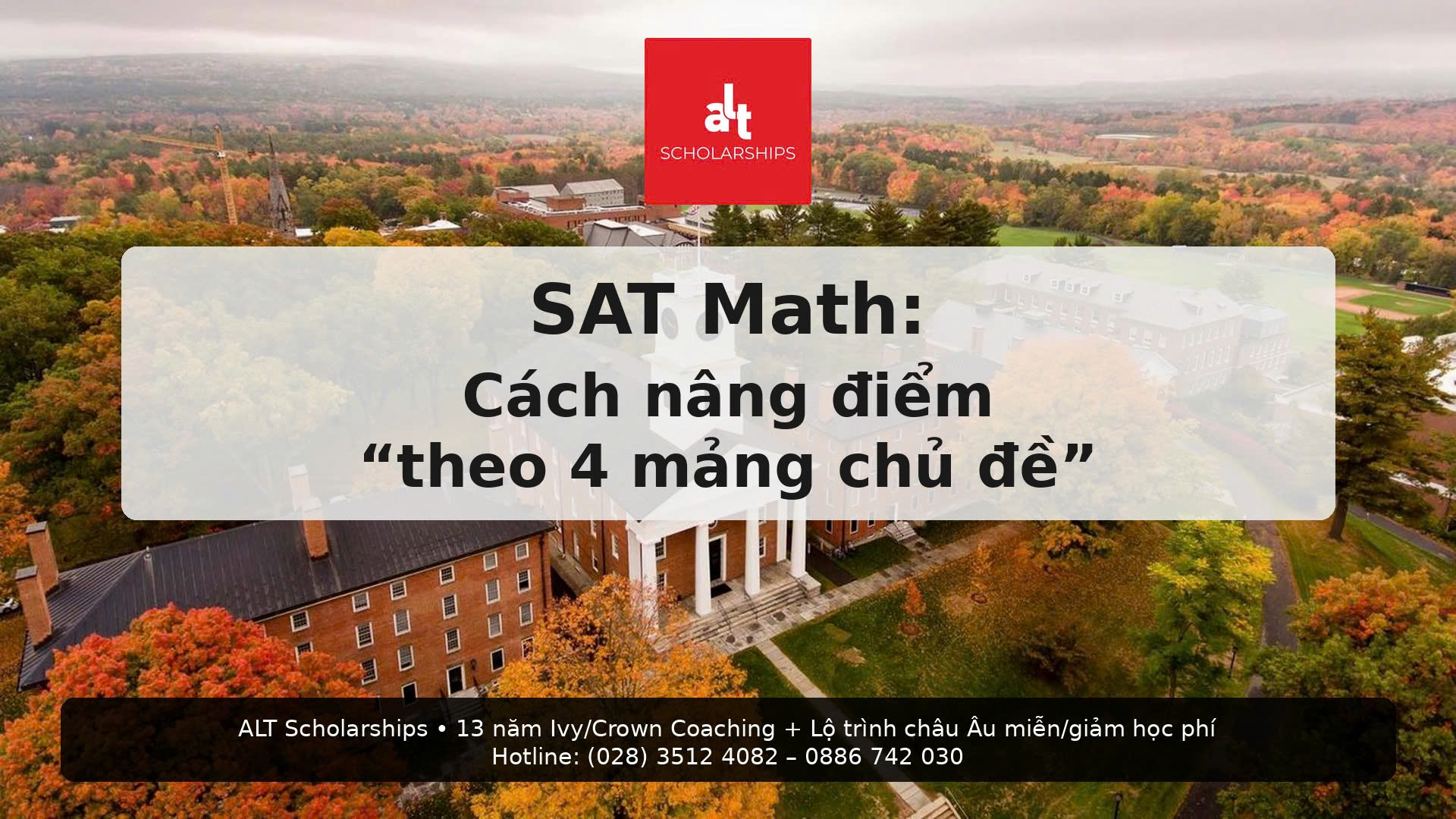 SAT Math: 4 mảng chủ đề chiếm gần như toàn bộ đề – và cách nâng điểm “theo mảng” cho học sinh Việt Nam