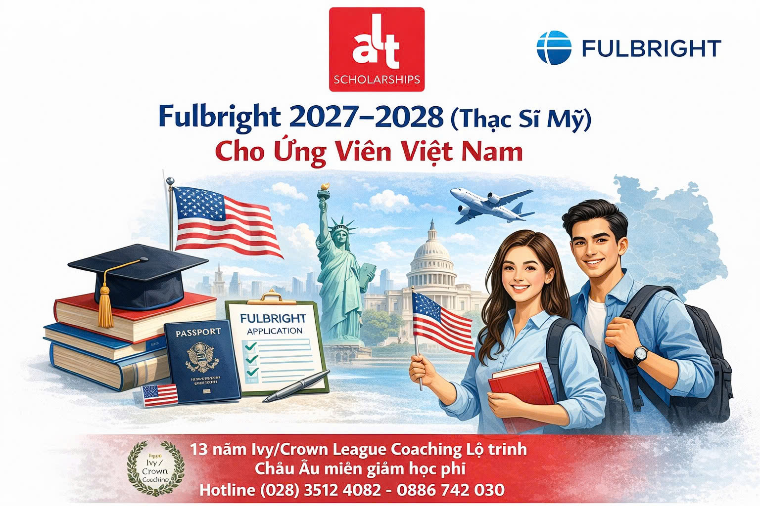Fulbright 2027–2028 (Thạc Sĩ Mỹ) Cho Ứng Viên Việt Nam: Fully Funded “Tuition + Stipend + Vé Máy Bay” Và Deadline 15/04/2026 (5:00pm VN Time)