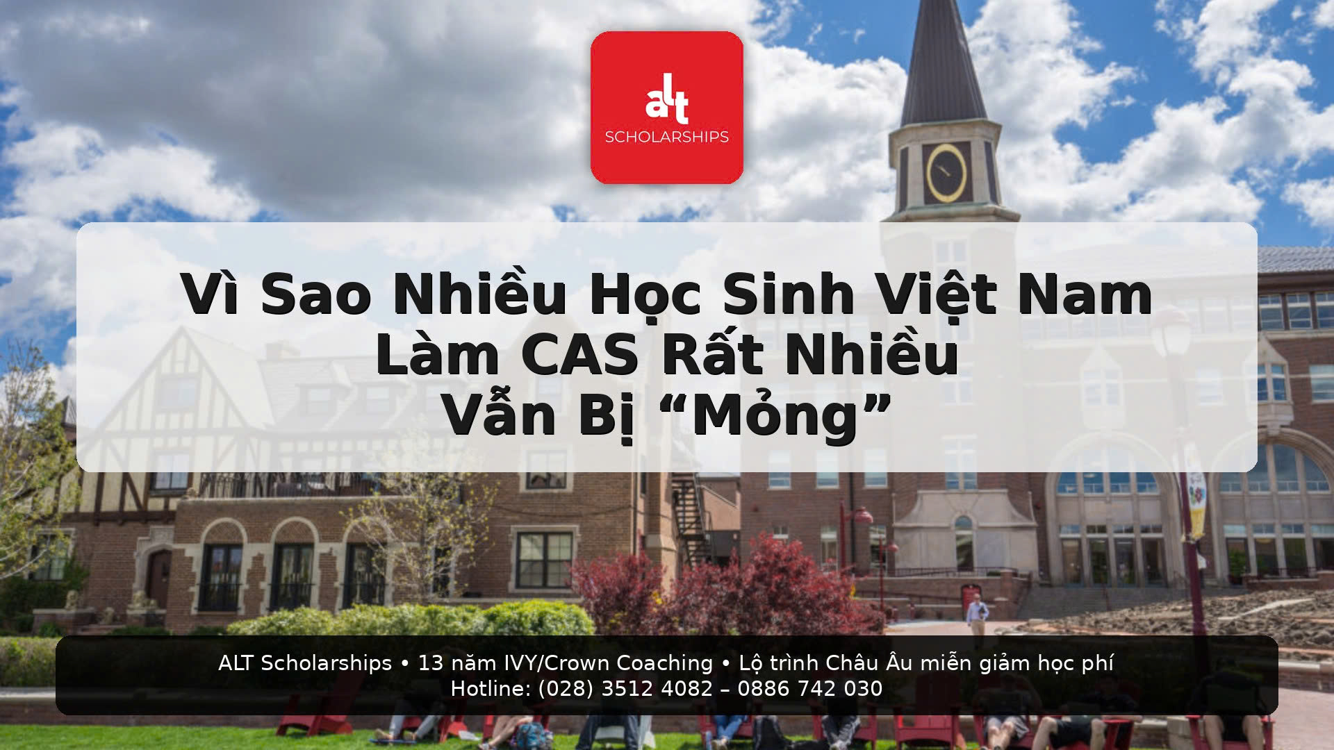 (Thứ Ba | AP/IB)  IB CAS: “Đủ Giờ” Chưa Chắc Đủ Chuẩn. Vì Sao Nhiều Học Sinh Việt Nam Làm CAS Rất Nhiều Vẫn Bị “Mỏng” — Và Công Thức Strand + Learning Outcomes + Evidence Để CAS Thành Lợi Thế Học Bổng