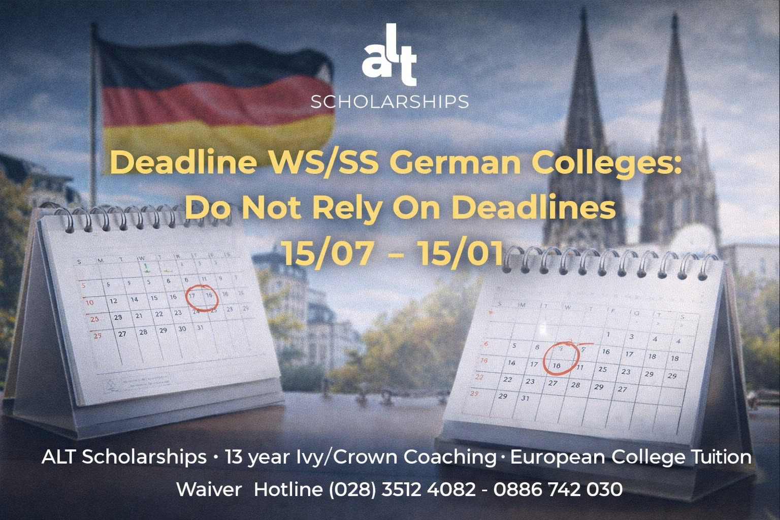 Deadline WS/SS Ở Đức: “Deadline Thật” Không Phải 15/07 – 15/01 (Và Cách Tránh Rớt Vì Nộp Đúng… Mà Vẫn Trễ)
