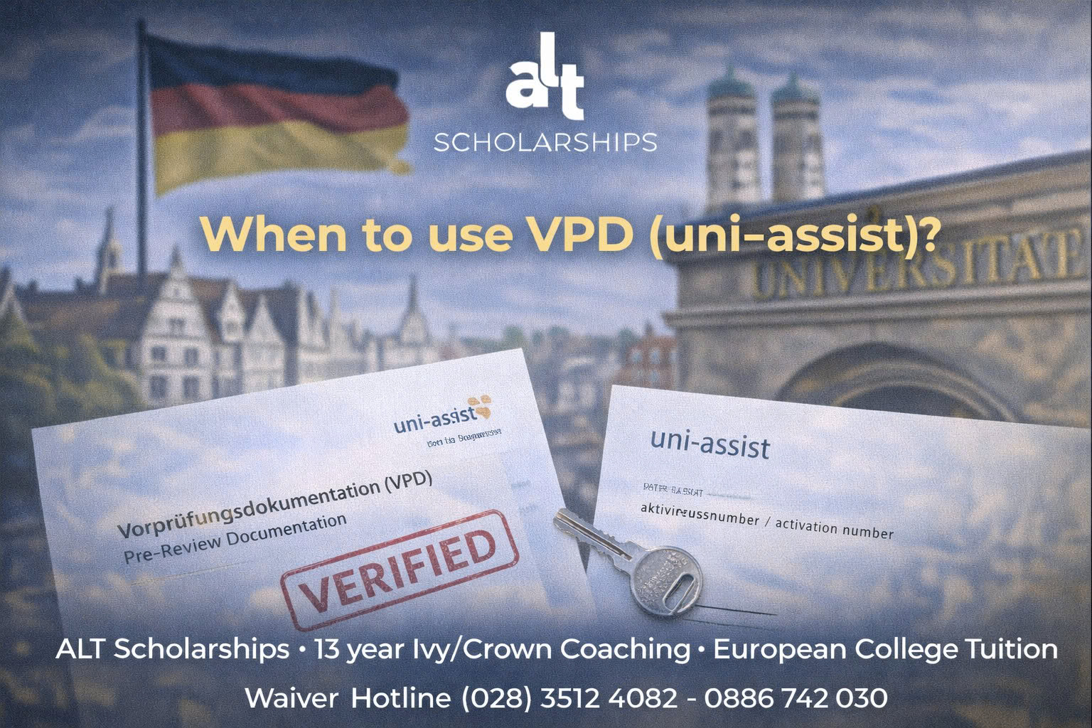 VPD (uni-assist) dùng khi nào? Nhiều gia đình trễ deadline chỉ vì nhầm VPD với “nộp hồ sơ qua uni-assist”