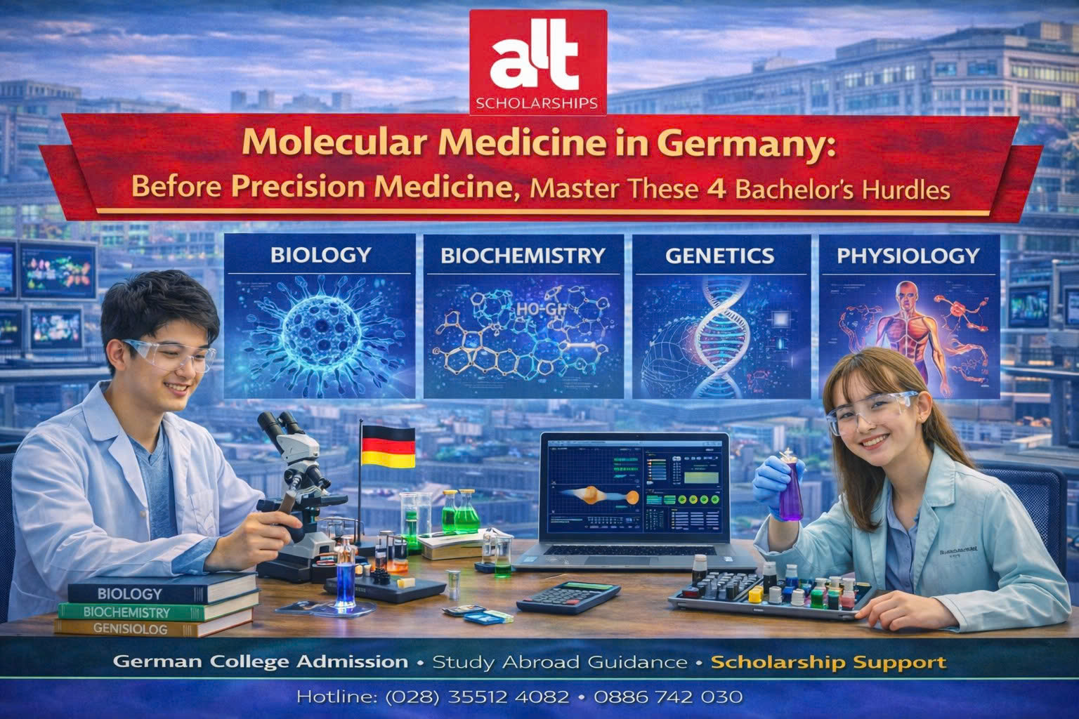 Du học Đức ngành Molecular Medicine: Đừng mơ về precision medicine, hãy nhìn vào 4 “cửa ải” của bậc Cử nhân trước