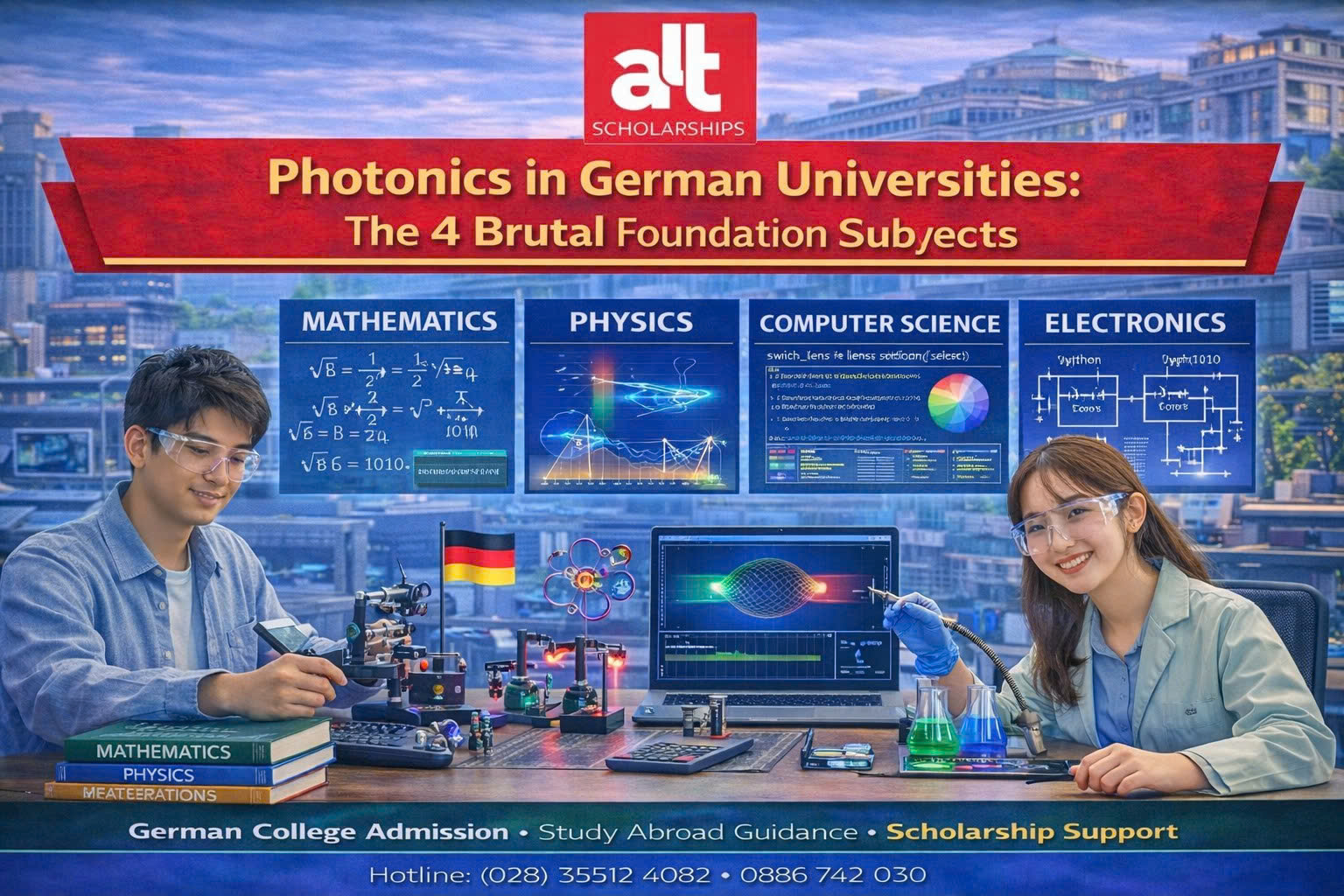 Du Học Đức Ngành Photonics/Optics: Đừng Mơ Mộng Về Laser, Hãy Nhìn Vào 4 “Môn Nền Tảng” Khó Nhằn Của Bậc Cử Nhân