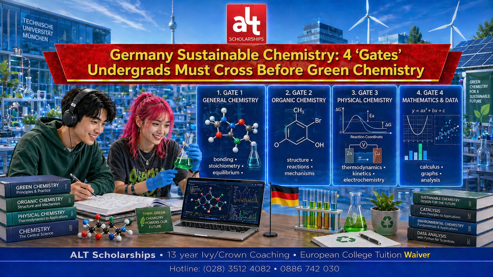 Du Học Đức Ngành Sustainable Chemistry: Bốn “Cửa Ải” Của Bậc Cử Nhân Trước Khi Nghĩ Đến “Hóa Học Xanh”