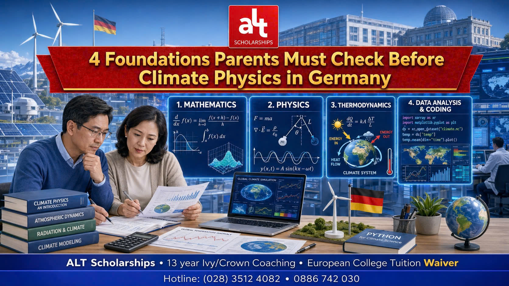 Con Thích Khí Hậu, Đại Dương, Siêu Máy Tính? Ba Mẹ Nên Soi 4 Nền Tảng Này Trước Khi Chọn Climate Physics Ở Đức