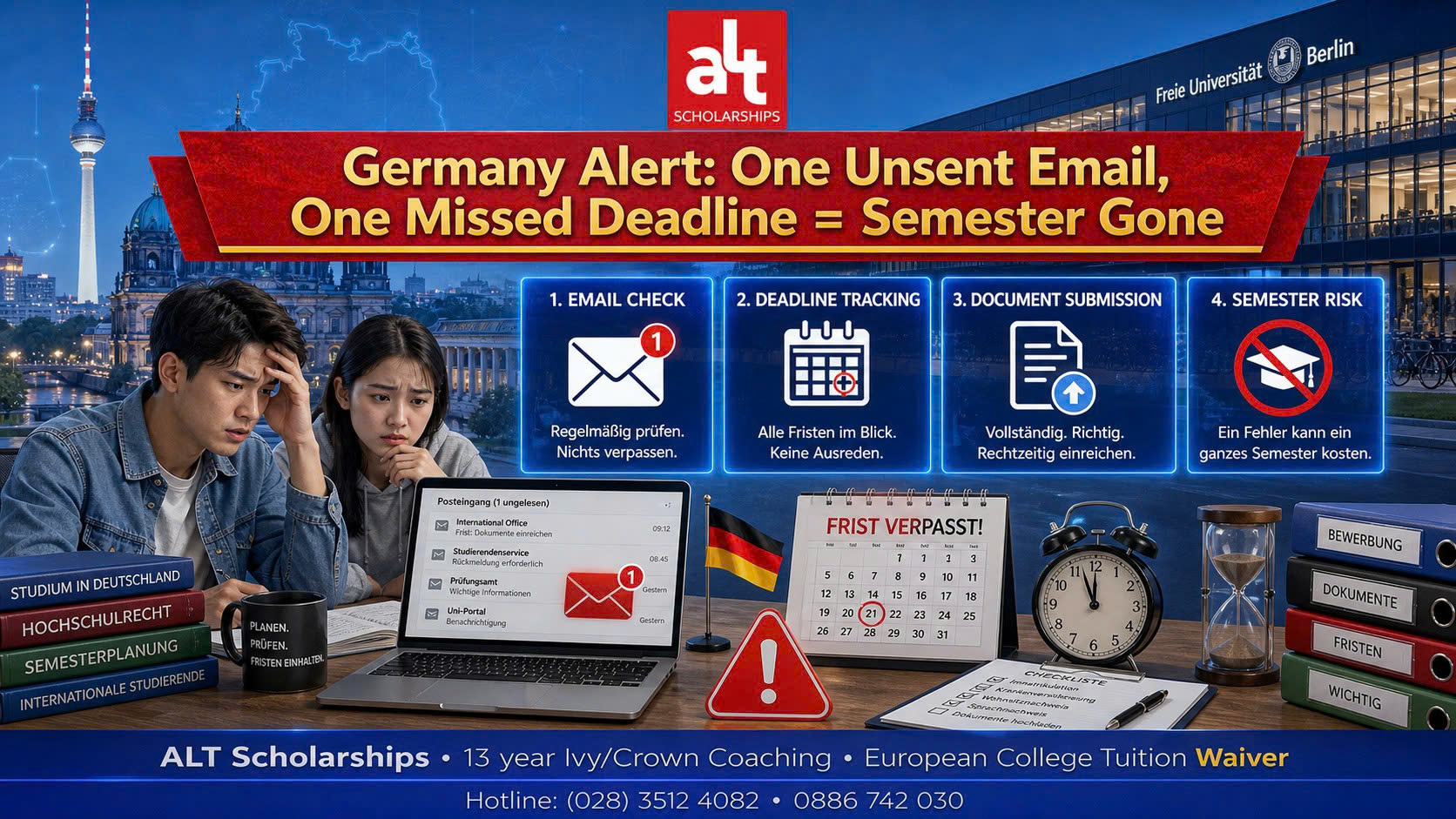 Ở Đức, Một Email Chưa Gửi Và Một Deadline Bỏ Lỡ Có Thể Làm Con Trễ Cả Học Kỳ