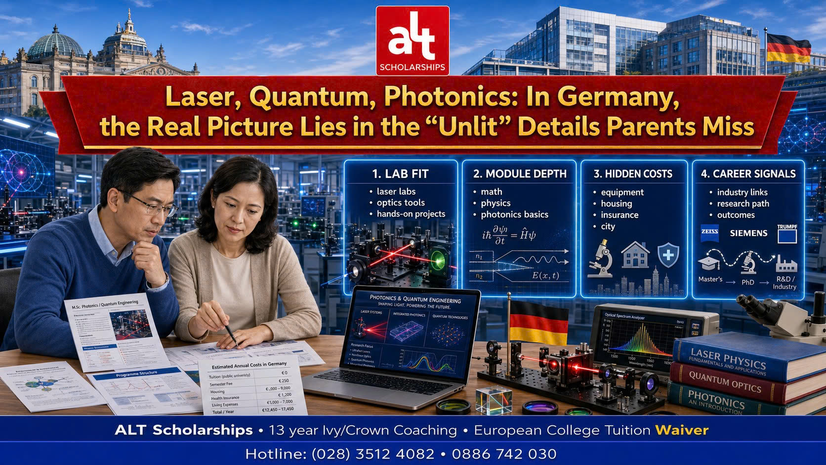 Con Mê Laser, Quantum, Photonics? Ba Mẹ Hãy Soi “Phần Không Sáng Đèn” Trước Khi Chọn Ngành Ở Đức