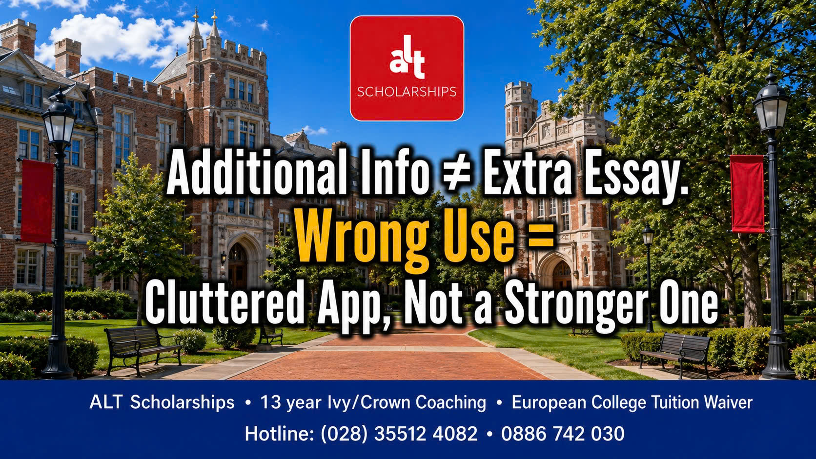 Additional Information Không Phải Bài Luận Thứ Hai: Viết Thêm Sai Chỗ Có Thể Làm Hồ Sơ Rối Hơn, Không Mạnh Hơn