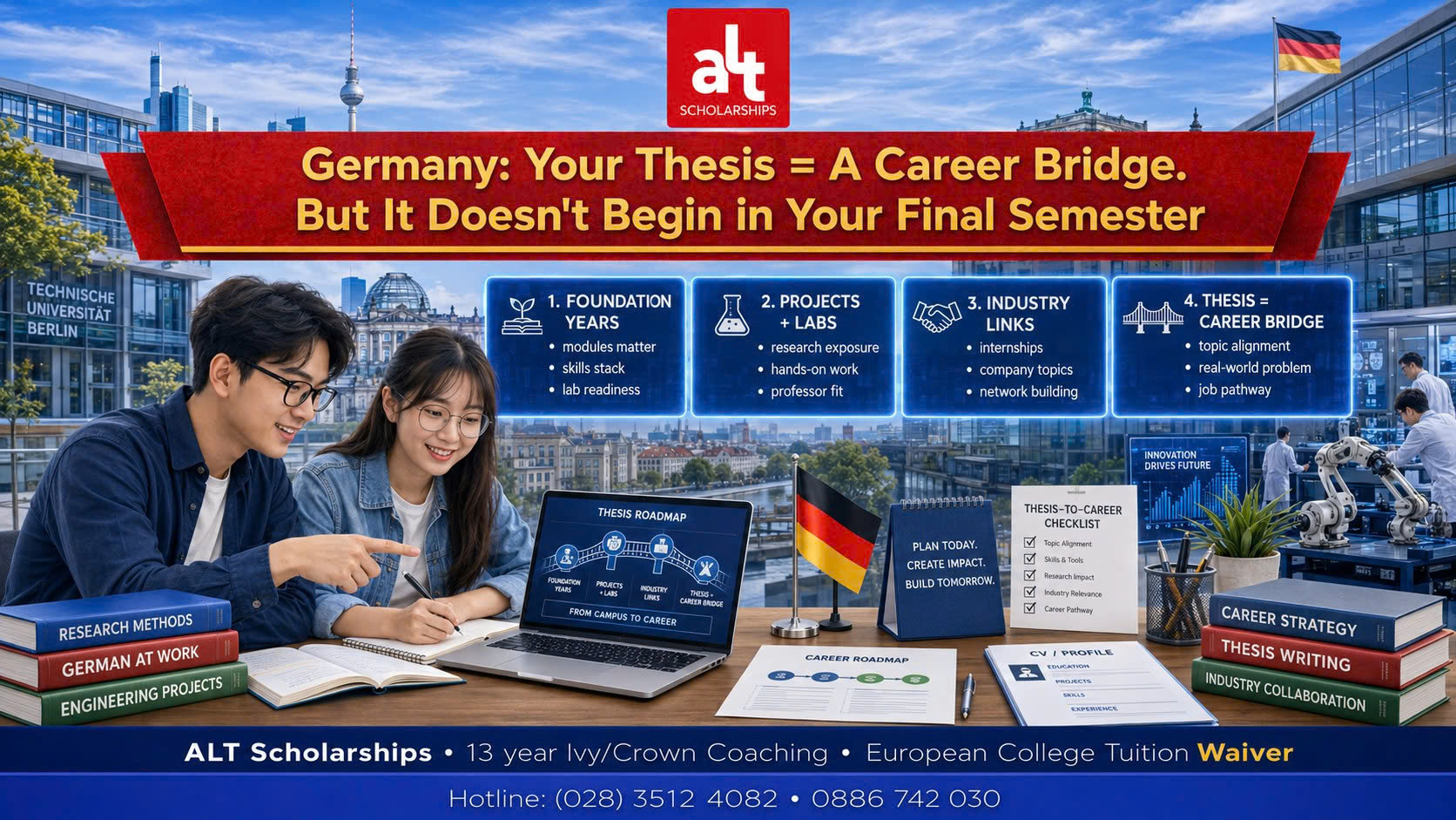 Ở Đức, Thesis Có Thể Là Cây Cầu Nghề Nghiệp — Nhưng Cây Cầu Đó Không Bắt Đầu Ở Học Kỳ Cuối