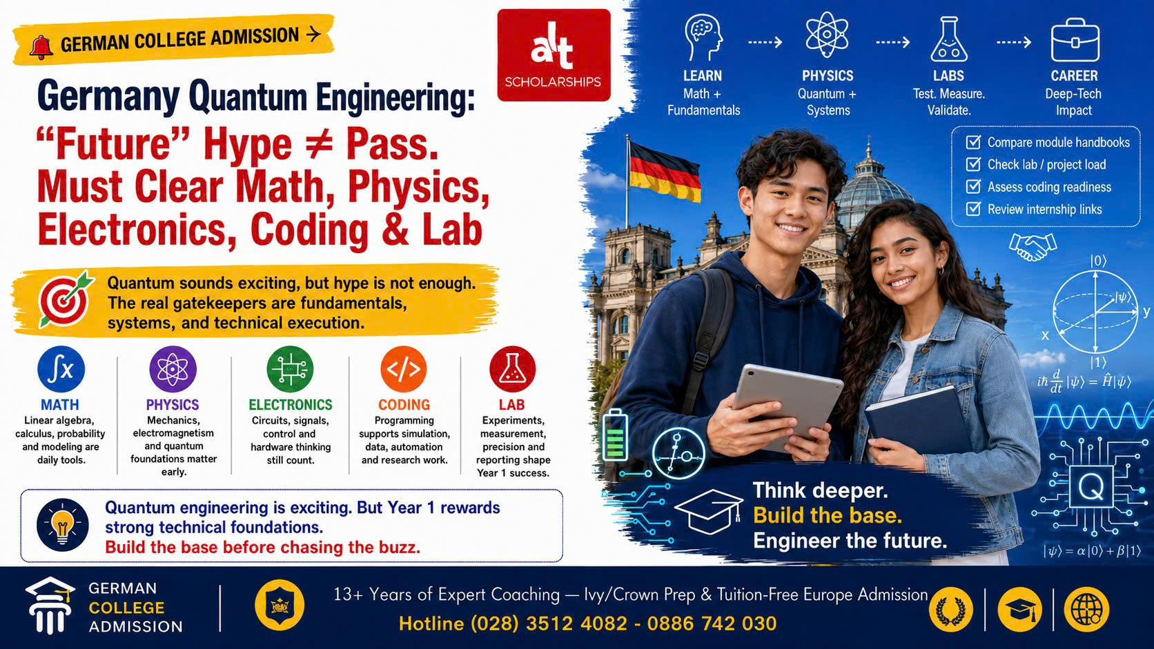 Quantum Engineering Ở Đức: Đừng Chọn Vì Chữ “Tương Lai” Nếu Con Chưa Chịu Được Toán, Vật Lý, Điện Tử, Lập Trình Và Lab