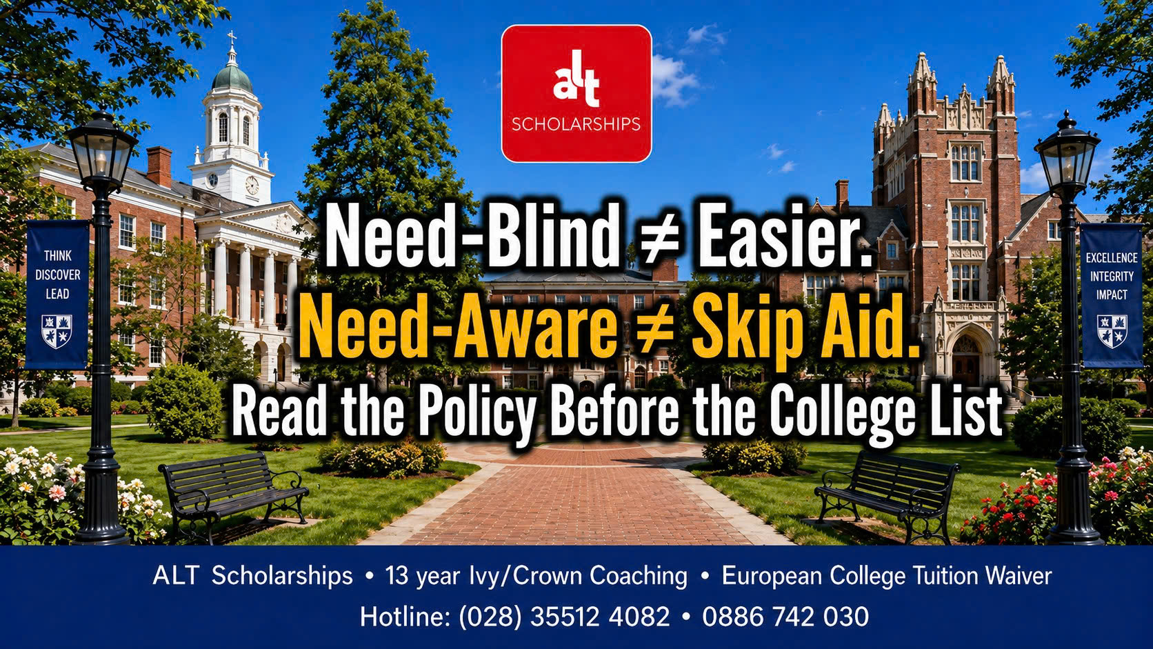 Need-Blind Không Có Nghĩa “Dễ Đậu”, Need-Aware Không Có Nghĩa “Không Nên Xin Aid”: Ba Mẹ Phải Đọc Chính Sách Tài Chính Trước Khi Chốt College List Mỹ