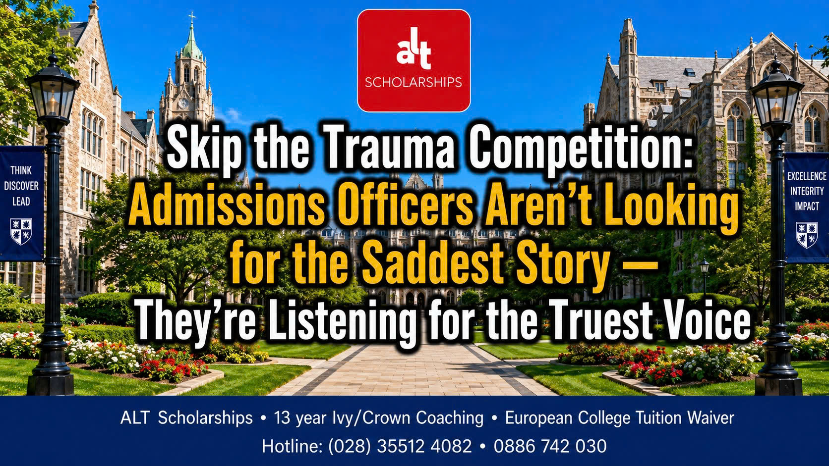 Personal Statement Không Phải “Trauma Essay”: Bài Luận Chính Phải Cho Admissions Nghe Thấy Giọng Thật Của Con, Không Phải Thấy Một Cú Sốc Được Kể Rất Mượt