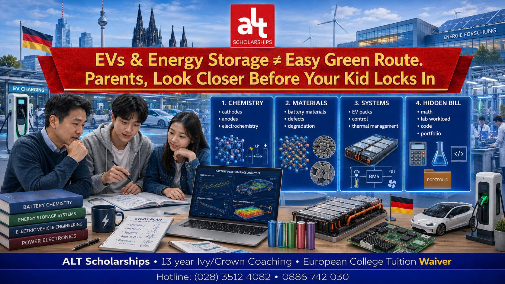 Battery Materials Ở Đức: Con Thích Xe Điện Và Pin Lưu Trữ? Ba Mẹ Hãy Soi 4 Môn Nền Trước Khi Chọn Ngành