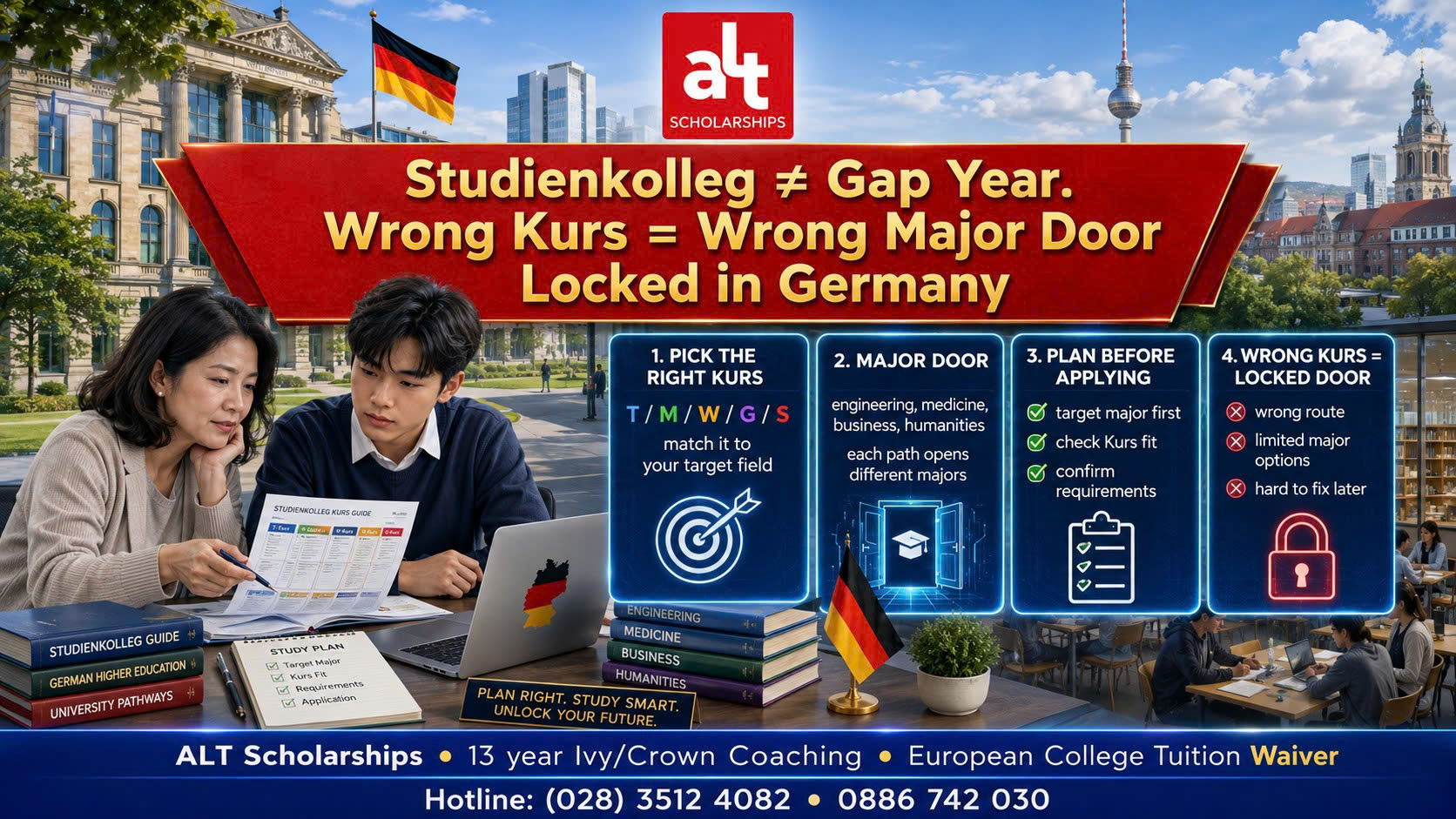 Studienkolleg Không Phải “Một Năm Đệm”: Chọn Sai Kurs Có Thể Khóa Sai Cánh Cửa Ngành Của Con Ở Đức